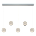 Lustre LED de suspensão CREMONA 5xLED/5W/230V 3000K cromado fosco