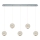 Lustre LED de suspensão CREMONA 5xLED/5W/230V 3000K cromado fosco