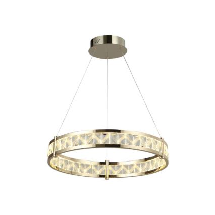 Lustre de cristal LED dimerizável suspenso por cabo ENRIQUE LED/40W//230V 3000-6000K Ø 60 cm + comando remoto