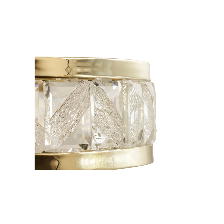 Lustre de cristal LED dimerizável suspenso por cabo ENRIQUE LED/40W//230V 3000-6000K Ø 60 cm + comando remoto