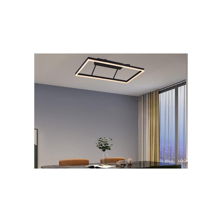 Lustre LED dimerizável de montagem em superfície LED/55W/230V 3000-6500K + controlo remoto