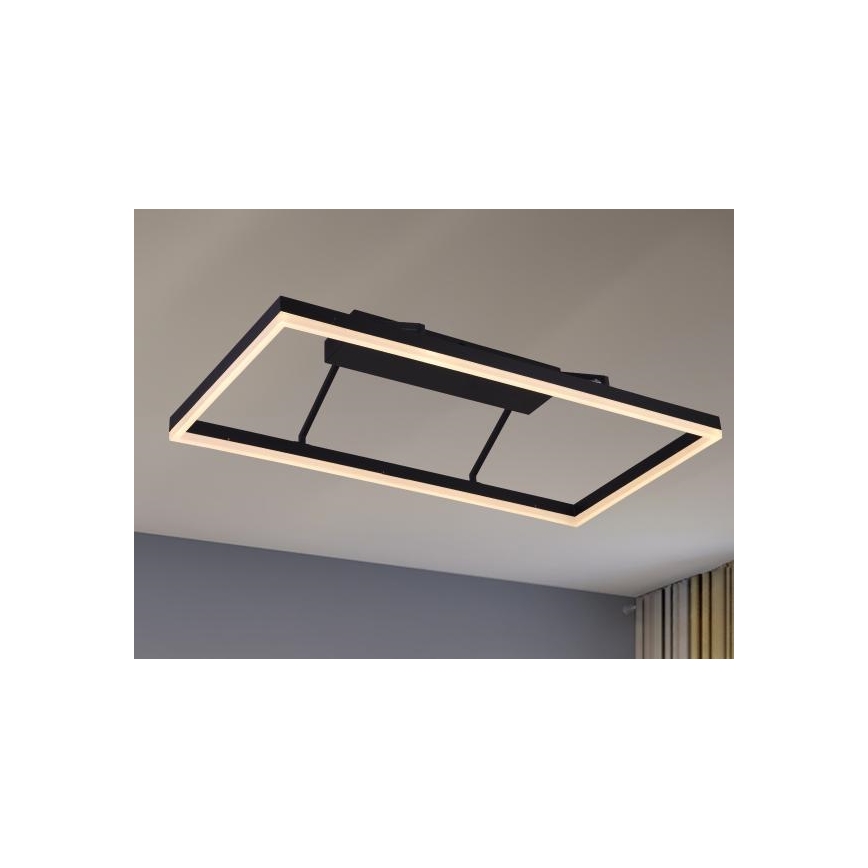 Lustre LED dimerizável de montagem em superfície LED/55W/230V 3000-6500K + controlo remoto