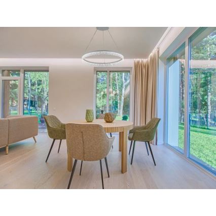 Lustre LED regulável suspenso em cabo ALIANZ LED/45W/230V 3000-6000K Ø 60 cm + controlo remoto