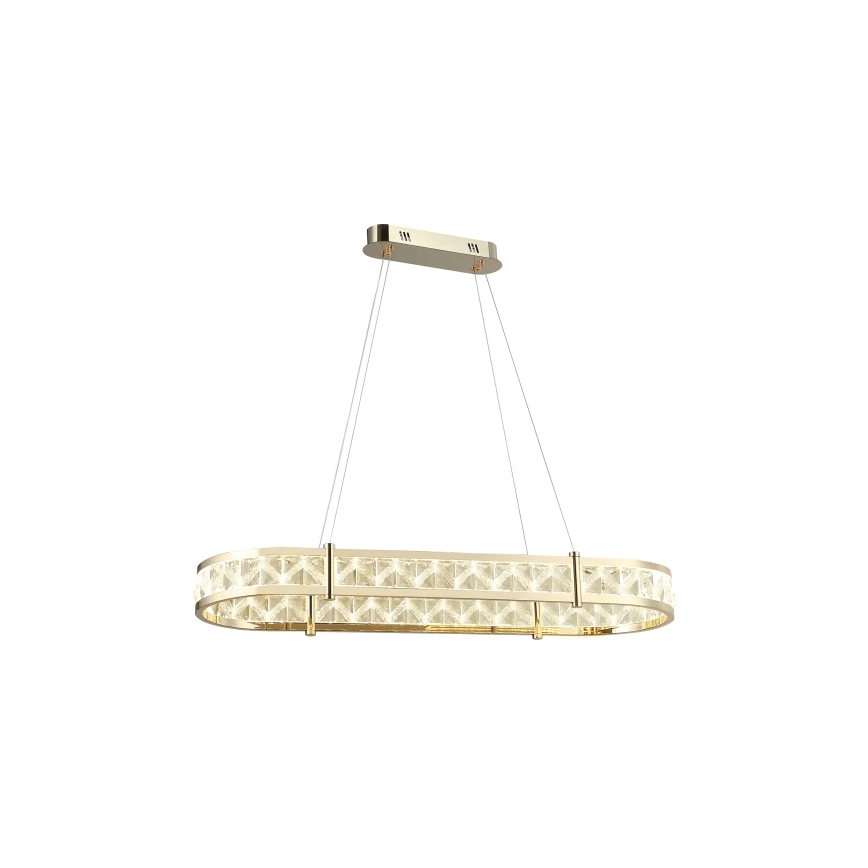 Lustre de cristal regulável suspenso por cabo ENRIQUE LED/50W//230V 3000-6000K + comando à distância