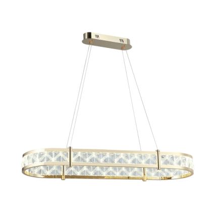 Lustre de cristal regulável suspenso por cabo ENRIQUE LED/50W//230V 3000-6000K + comando à distância
