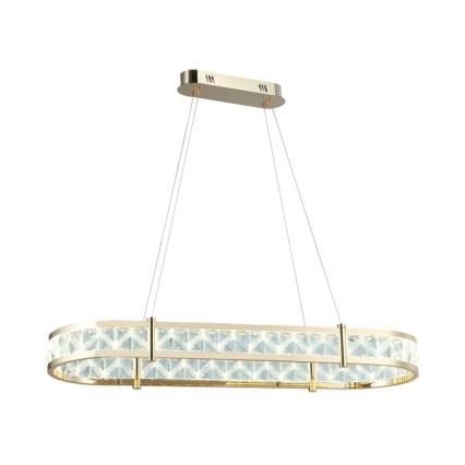 Lustre de cristal regulável suspenso por cabo ENRIQUE LED/50W//230V 3000-6000K + comando à distância