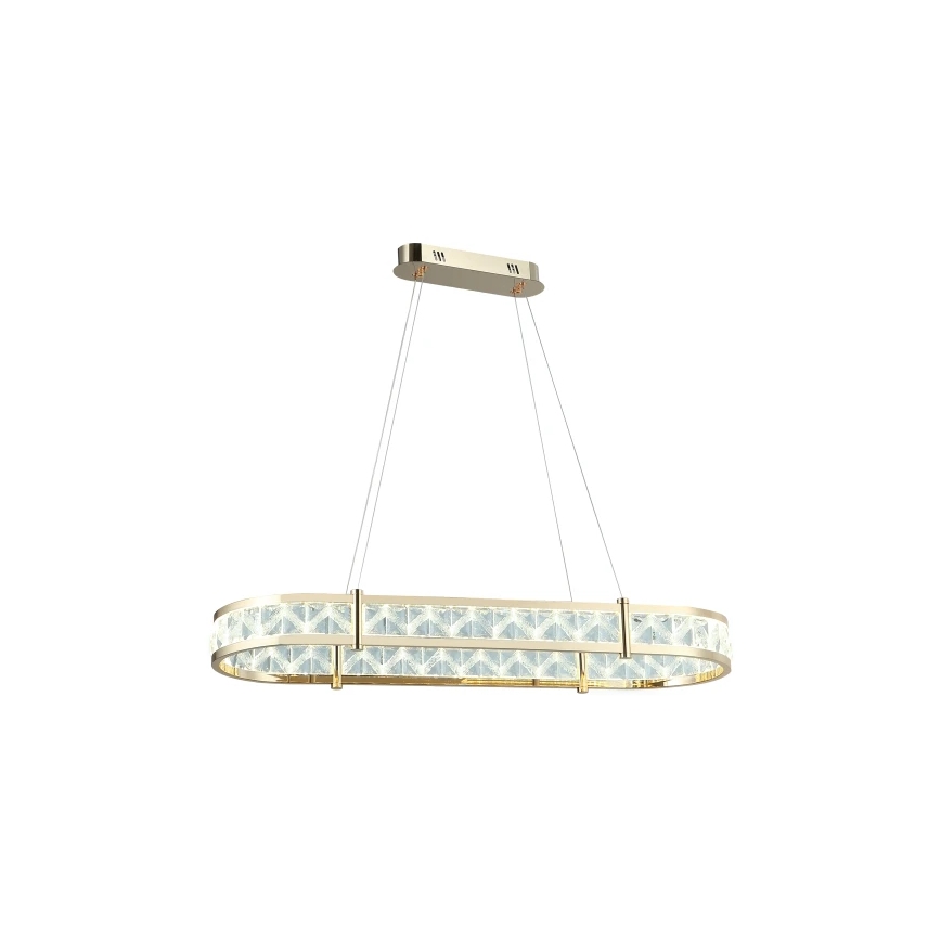 Lustre de cristal regulável suspenso por cabo ENRIQUE LED/50W//230V 3000-6000K + comando à distância