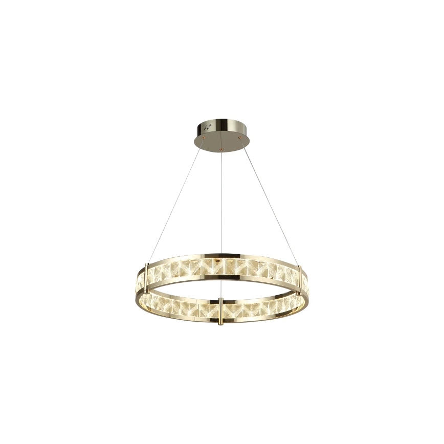 Lustre LED de cristal dimerizável suspenso por cabo ENRIQUE LED/55W//230V 3000-6000K diâmetro 80 cm + comando remoto