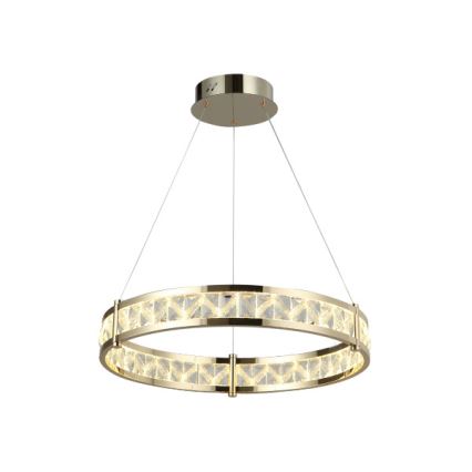 Lustre LED de cristal dimerizável suspenso por cabo ENRIQUE LED/55W//230V 3000-6000K diâmetro 80 cm + comando remoto