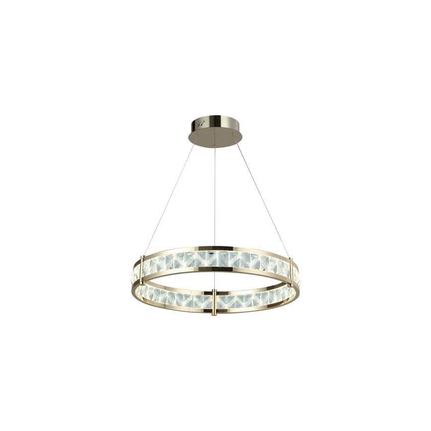 Lustre LED de cristal dimerizável suspenso por cabo ENRIQUE LED/55W//230V 3000-6000K diâmetro 80 cm + comando remoto