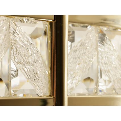 Lustre LED de cristal dimerizável suspenso por cabo ENRIQUE LED/55W//230V 3000-6000K diâmetro 80 cm + comando remoto