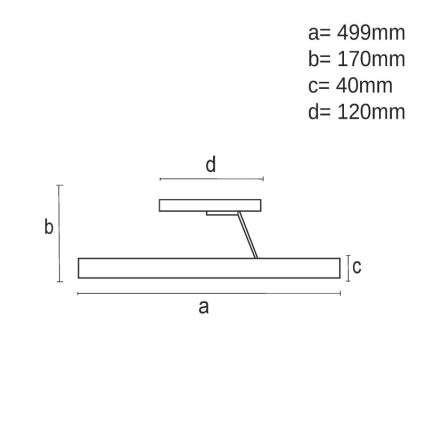 Lustre de teto LED dimmerável LED/40W/230V 3000-6500K cromo fosco + controlo remoto