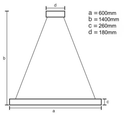 Lustre de cristal LED regulável em cabo LED/40W/230V 3000-6500K com controlo remoto