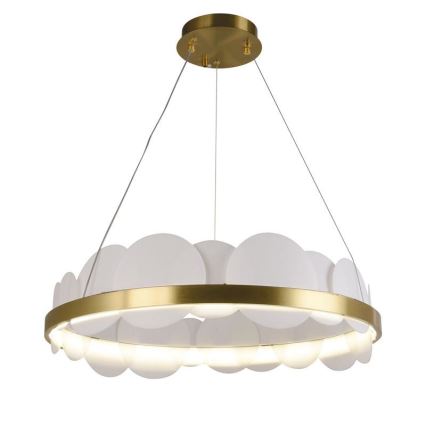 Lustre LED dimmerizável em cabo LED/40W/230V 3000-6500K dourado + controlo remoto