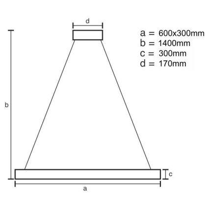 Lustre de cristal LED dimmerizável em cabo LED/80W/230V 3000-6500K dourado + comando à distância