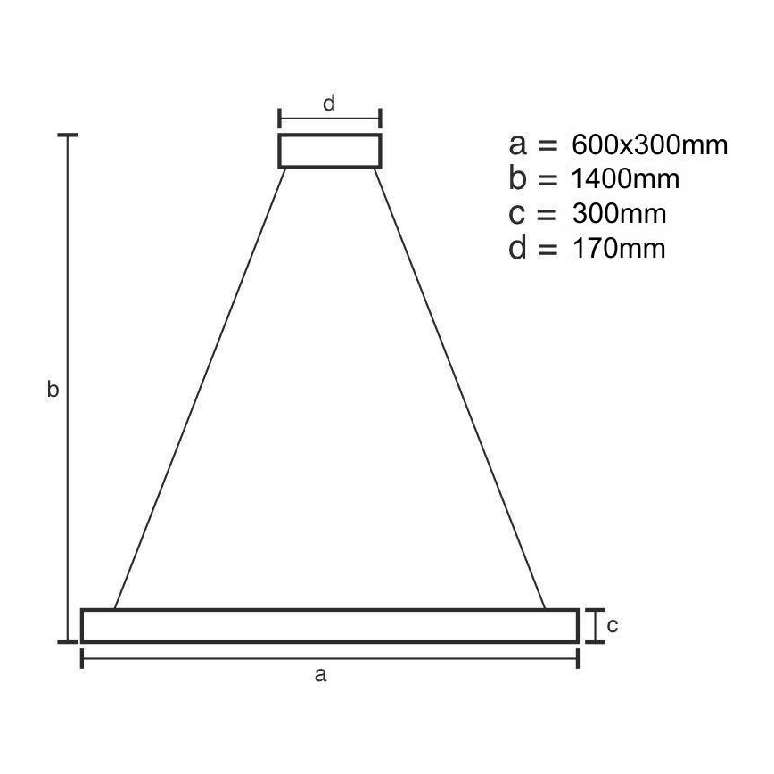 Lustre de cristal LED dimmerizável em cabo LED/80W/230V 3000-6500K dourado + comando à distância