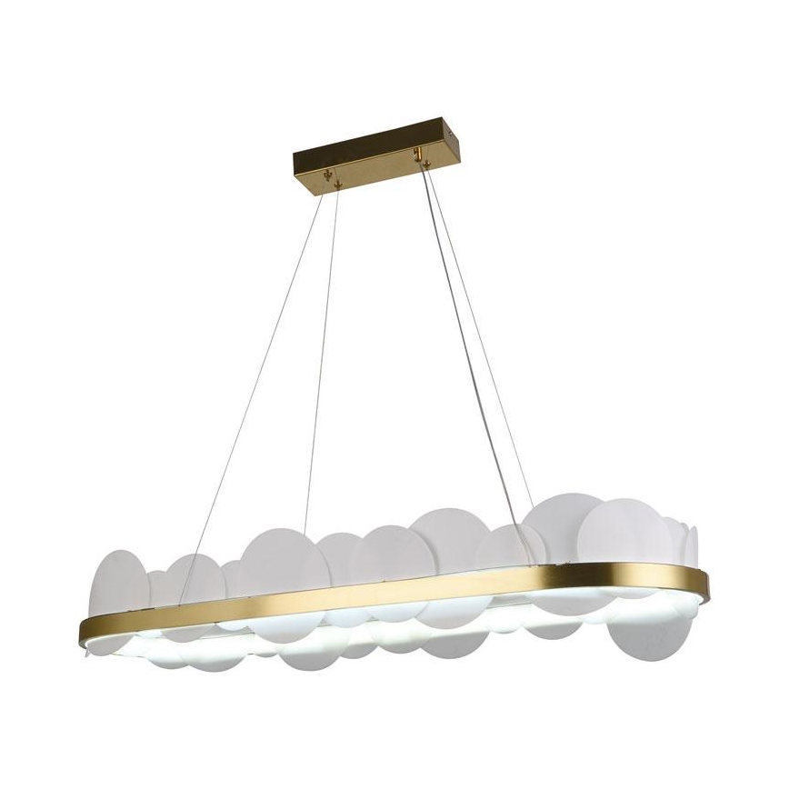 Lustre LED dimmerizável em cabo LED/50W/230V 3000-6500K dourado + controlo remoto