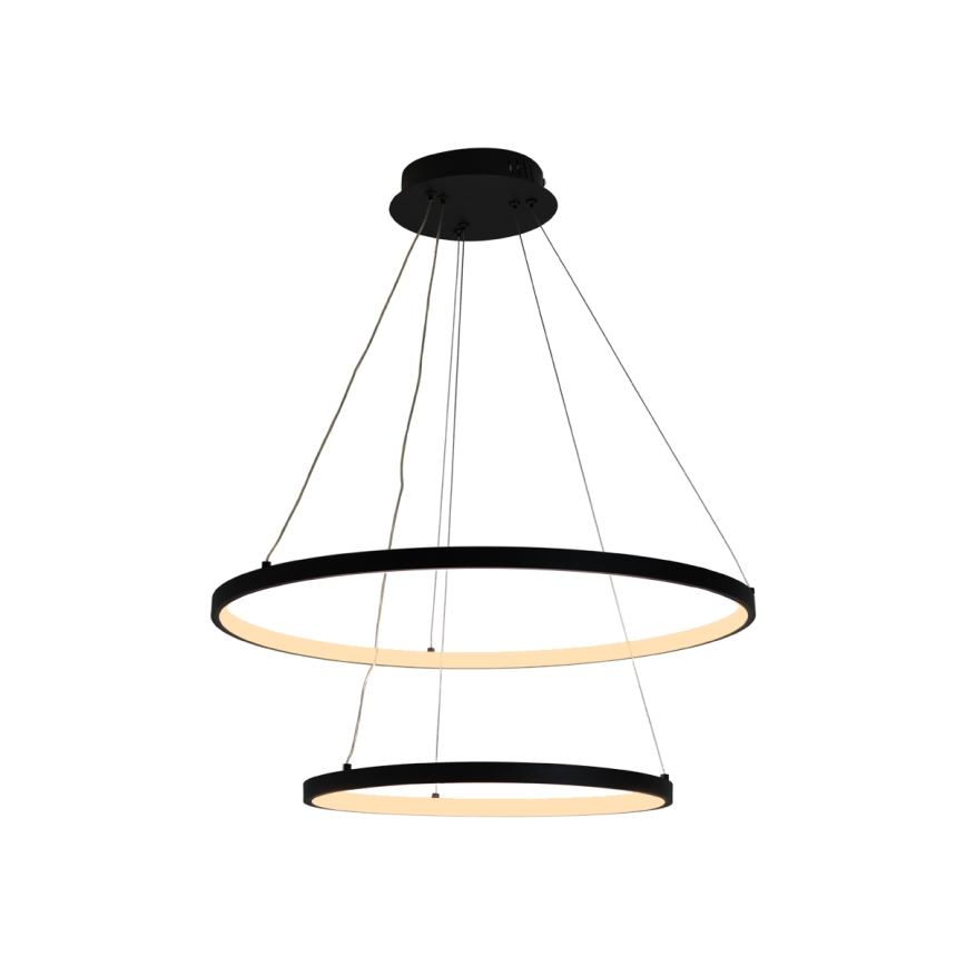 Lustre LED regulável em cabo LED/75W/230V 3000-6500K diâmetro 60 cm + controlo remoto