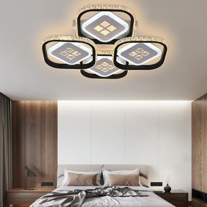 Lustre de teto LED dimmerizável LED/130W/230V 3000-6500K + controlo remoto