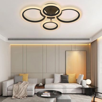 Lustre de teto LED dimmerizável LED/50W/230V 3000-6500K + controlo remoto