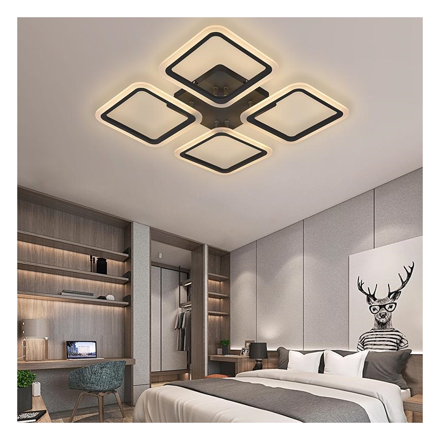 Lustre de teto LED dimmerizável LED/70W/230V 3000-6500K + controlo remoto