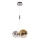 Lustre LED em cabo ENNA 3xG9/5W/230V 3000K fumê/dourado