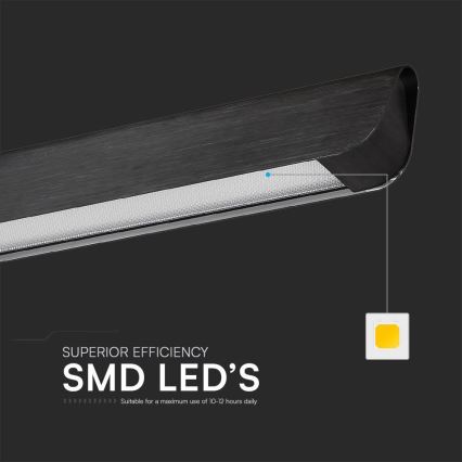 Lustre LED com cabo LED/36W/230V 3000/4000/6400K preto