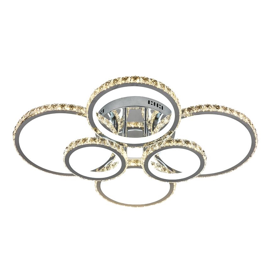 Lustre de teto LED dimmerizável LED/205W/230V 3000-6500K com controlo remoto
