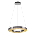 Lustre LED JESI LED/35W/230V 3000K, diâmetro 60 cm, prateado