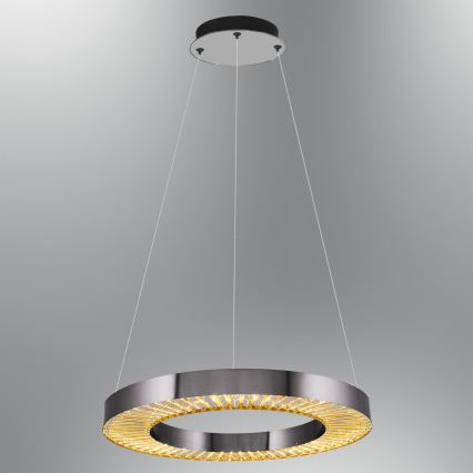 Lustre LED JESI LED/35W/230V 3000K, diâmetro 60 cm, prateado