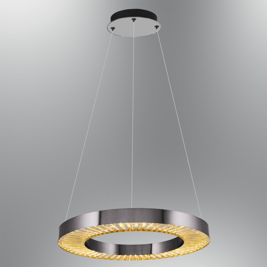 Lustre LED JESI LED/35W/230V 3000K, diâmetro 60 cm, prateado