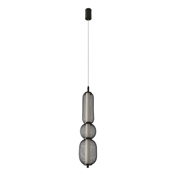 Lustre LED PUMA, pendente, 15W/230V, diâmetro 14 cm, preto