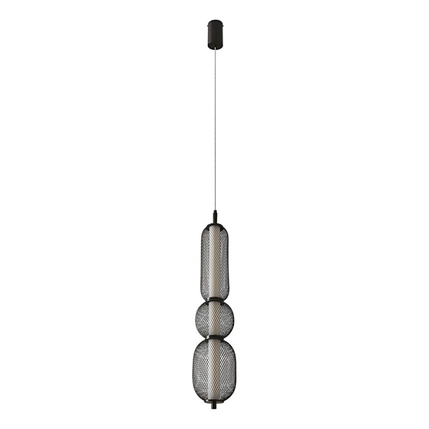 Lustre LED PUMA, pendente, 15W/230V, diâmetro 14 cm, preto