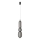 Lustre LED PUMA, pendente, 15W/230V, diâmetro 14 cm, preto