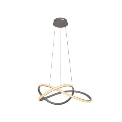 Lustre LED dimerizável suspenso por cabo LED/85W/230V 3000-6500K Ø 60 cm + comando remoto