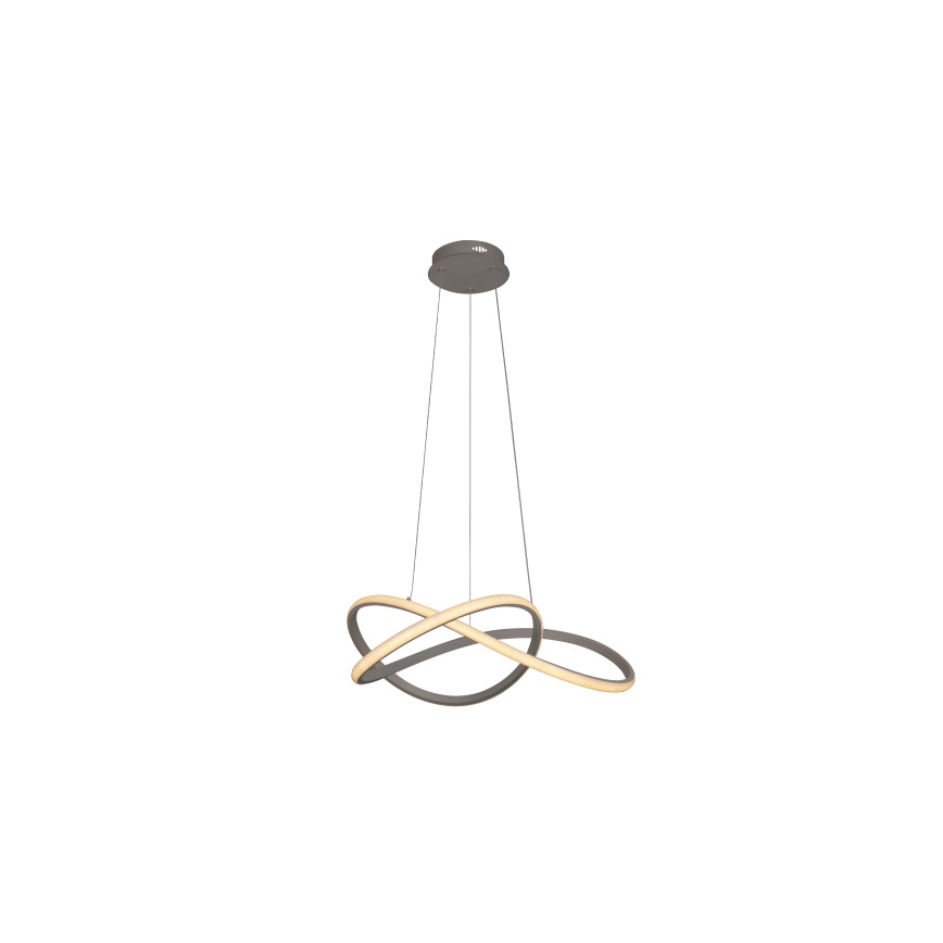 Lustre LED dimerizável suspenso por cabo LED/85W/230V 3000-6500K Ø 60 cm + comando remoto