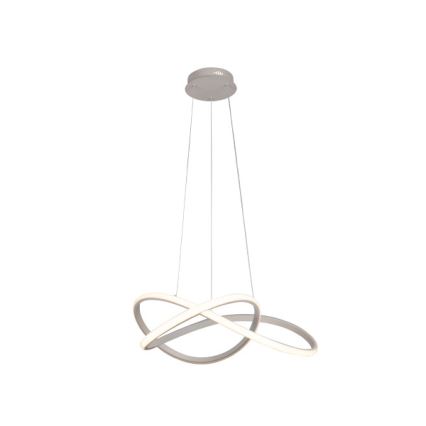 Lustre LED dimerizável suspenso por cabo LED/85W/230V 3000-6500K Ø 60 cm + comando remoto