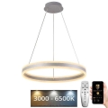 Lustre LED regulável em cabo LED/85W/230V 3000-6500K diâmetro 60 cm + controlo remoto