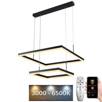 Lustre LED regulável em cabo LED/90W/230V 3000-6500K + comando à distância