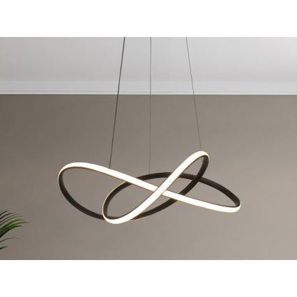 Lustre LED dimerizável suspenso por cabo LED/85W/230V 3000-6500K Ø 60 cm + controlo remoto