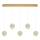 Lustre LED suspenso CREMONA 5xLED/5W/230V 3000K dourado