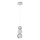 Lustre LED suspenso CREMONA LED/5W/230V 3000K cromado fosco