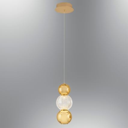 Lustre LED suspenso CREMONA LED/5W/230V 3000K dourado