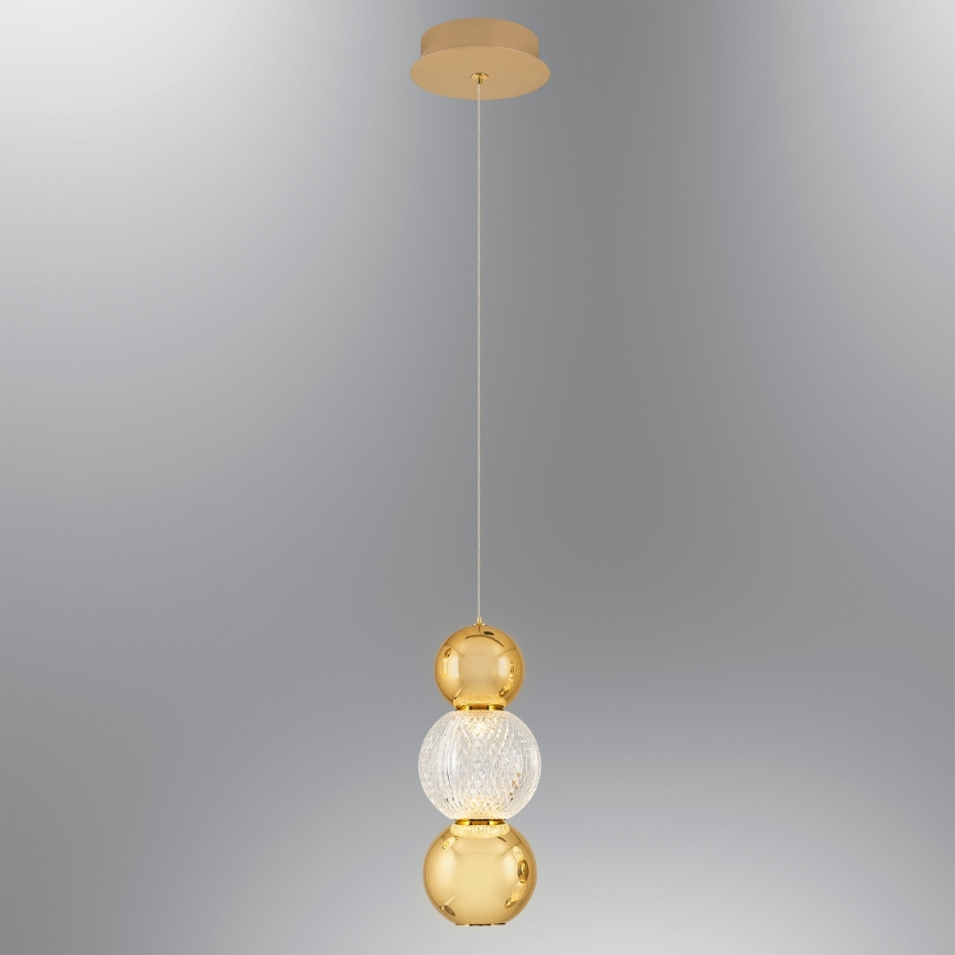 Lustre LED suspenso CREMONA LED/5W/230V 3000K dourado