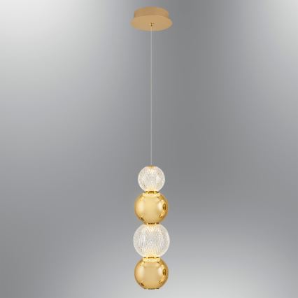 Lustre LED suspenso CREMONA LED/7W/230V 3000K dourado