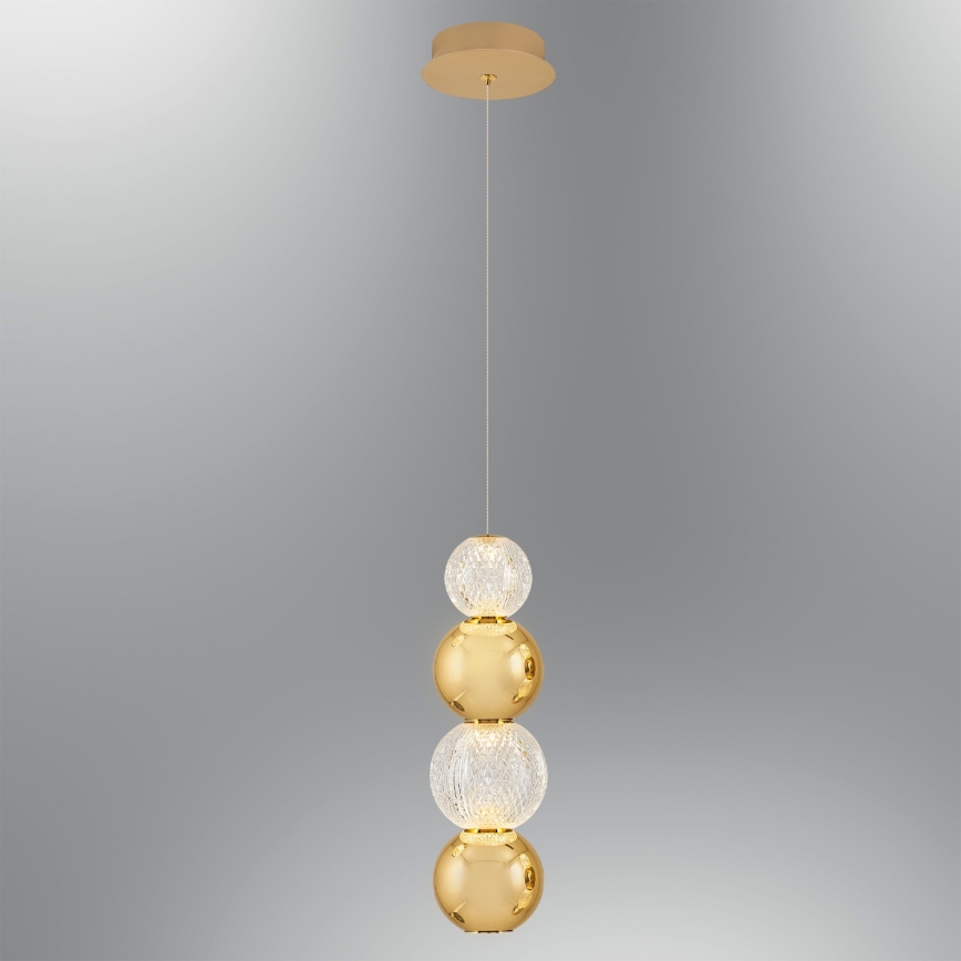 Lustre LED suspenso CREMONA LED/7W/230V 3000K dourado