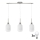 Lustre LED suspenso em cabo HARMA 3xE27/60W/230V, cromado mate/branco