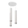 Lustre LED suspenso em cabo TUBA 3xGU10/4,8W/230V branco/cromado brilhante
