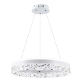 Lustre LED suspenso FROZI LED/32W/230V diâmetro 50 cm branco