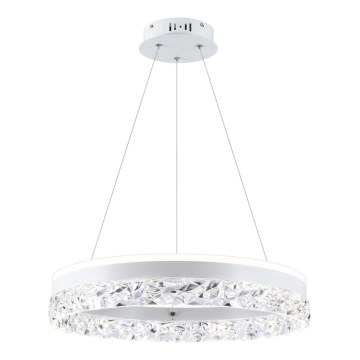 Lustre LED suspenso FROZI LED/32W/230V diâmetro 50 cm branco